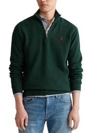 Sweater Cotton Half Zip Verde Polo Ralph Lauren