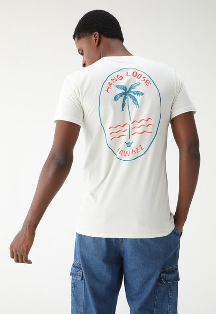 Camiseta Hang Loose Reta Palms Off-White - Marca Hang Loose