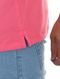 Polo Reserva Masculina Pima Cotton Piquet Melange Collar Rosa Escuro - Marca Reserva
