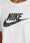 Camiseta Nike Sportswear W Nsw Tee Essntl Cr Cinza - Marca Nike Sportswear