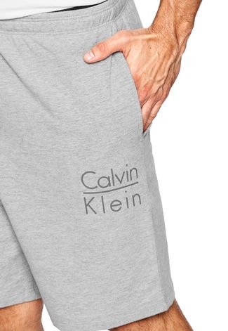 Bermuda Calvin Klein Underwear Logo Cinza