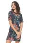 Vestido Colcci Curto Tropical Azul - Marca Colcci