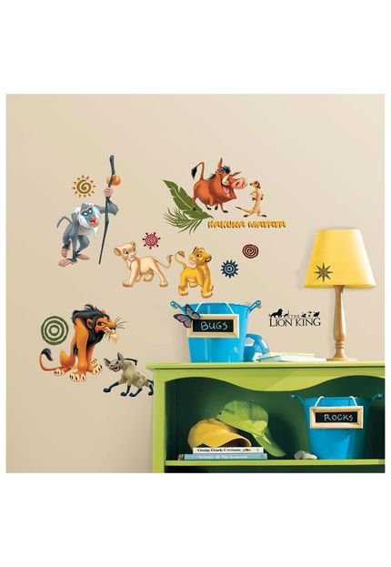 Adesivos de Parade RoomMates Bege The Lion King Wall Decal - Marca RoomMates