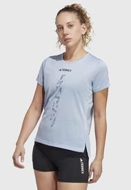 Polera adidas outdoor AGR Shirt W Celeste - Calce Regular