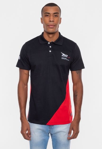 Camisa Polo Onbongo Piquet Preta - Marca Onbongo