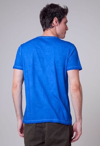 Camiseta Ellus 2ND Floor Caveira Azul