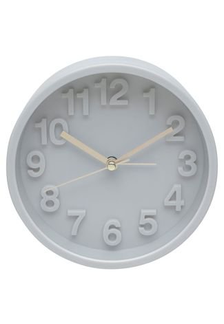 Relógio Despertador Fine Marble Cinza 13X5X13 Cm Urban