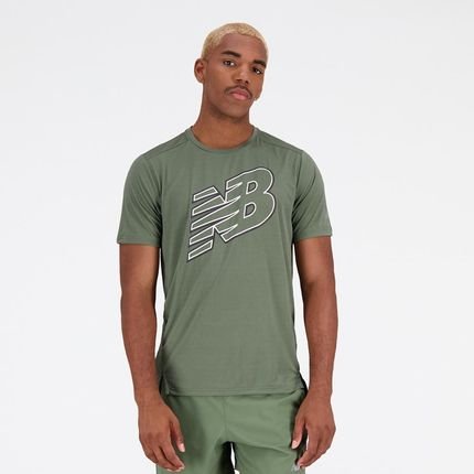Camiseta New Balance Accelerate Print Masculina - Marca New Balance