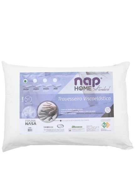 Travesseiro NAP Altura 10 Standard Branco - Marca NAP