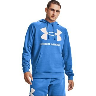 Moletom Under Armour Rival Fleece Big Logo Hoodie Azul Masculino - Compre  Agora
