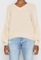 Suéter Tricot Guess Textura Off-White - Marca Guess