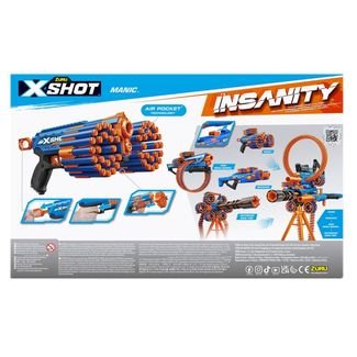 Lancador X-Shot Insanity Maniac Pistol 48 Dardos