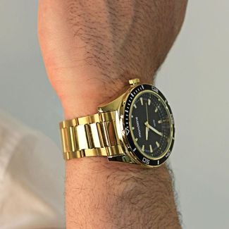 Relógio Masculino Analógico Mondaine Dourado - 53521GPMVDE3 Dourado