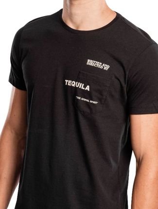 Camiseta Sergio K Masculina Pocket Directed By Tequila Preta