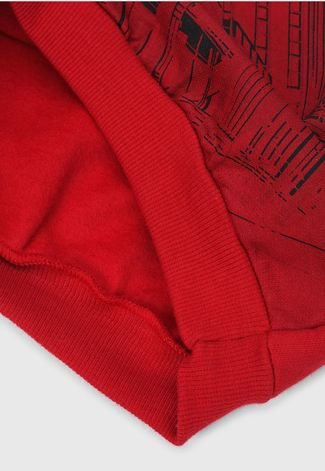 Blusa de Moletom Kamylus Infantil Flash Vermelho - Compre Agora