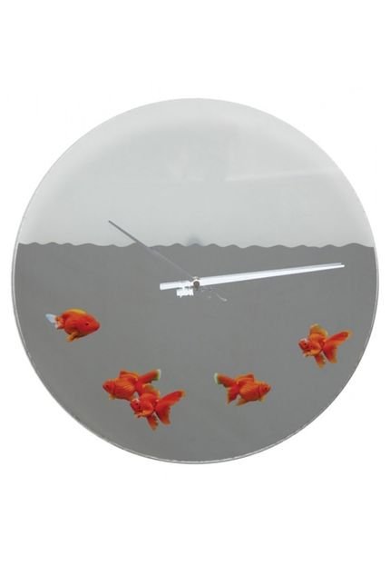 Relógio de Parede Invotis Fish Incolor - Marca Invotis