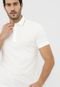 Camisa Polo Lacoste Reta Logo Off-White - Marca Lacoste