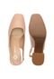 Scarpin Couro Capodarte Slingback Bege - Marca Capodarte