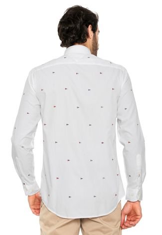 Camisa Tommy Hilfiger Logo Branca