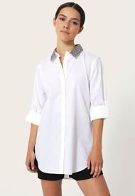 Blusa Calvin Klein Blanco - Calce Regular