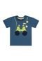Conjunto Camiseta Interativa e Bermuda Bee Loop Azul - Marca Bee Loop