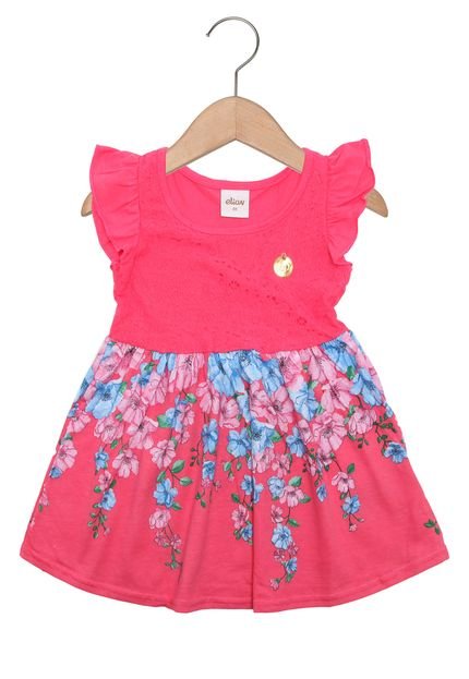 Vestido Elian Menina Rosa - Marca Elian