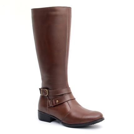 Bota Montaria Mr. Gutt Couro Cano Longo Liso Marrom - Marca Mr. Gutt