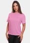 Kit 3 Camisetas Manga Curta Feminina Dry Básica Lisa Proteção Solar UV Térmica Blusa Academia Esporte Camisa  Rosa/Azul - Marca ADRIBEN