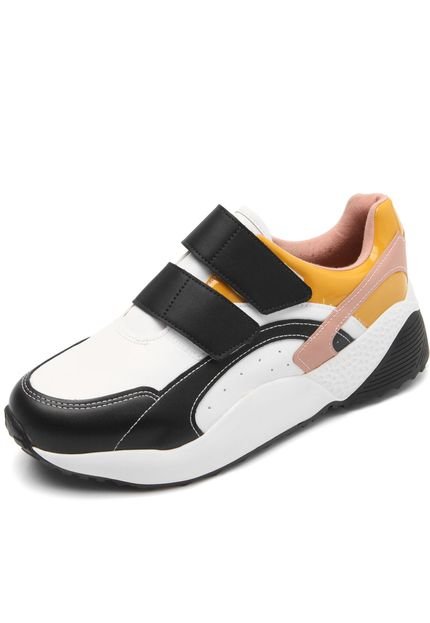 Tênis Vizzano Dad Sneaker Chunky Casual Preto/Branco - Marca Vizzano