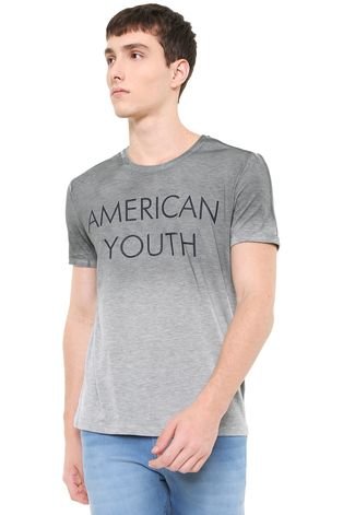 Camiseta Calvin Klein Jeans American Youth Cinza
