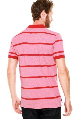 Camisa Polo Tommy Hilfiger Listrada Vermelha