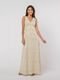 Vestido Longo Lurex  Lily Daisy LD391 Dourado - Marca Atelier Lily Daisy