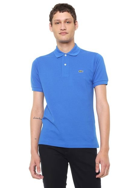 Camisa Polo Lacoste Classic Fit Azul - Marca Lacoste