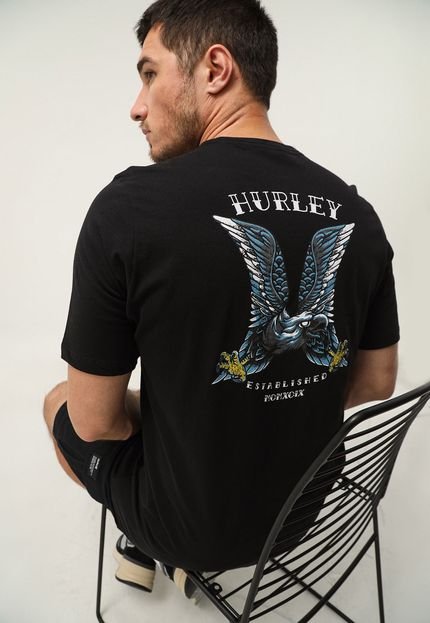 Camiseta Hurley Eagle Preta - Marca Hurley