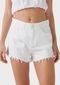 Short Sarja Branco Feminina Adulto Branca - Marca WJU JEANS