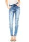 Calça Jeans Sommer Skinny Amassados  Azul - Marca Sommer