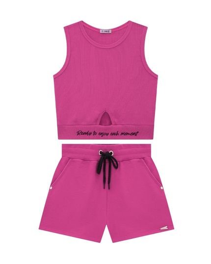 Conjunto Regata e Short Moletinho Nina Go! - Marca Nina Go