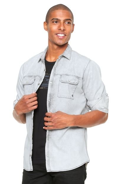 Camisa Jeans Forum Smart Cinza - Marca Forum