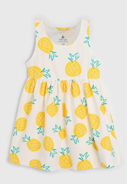 Vestido GAP Frutas Off-White - Marca GAP