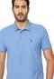 Camisa Polo Aleatory Reta Lisa Azul - Marca Aleatory