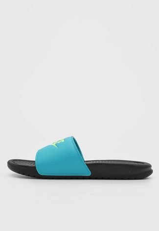Chinelo Slide Nike Sportswear Benassi Jdi Azul/Preto