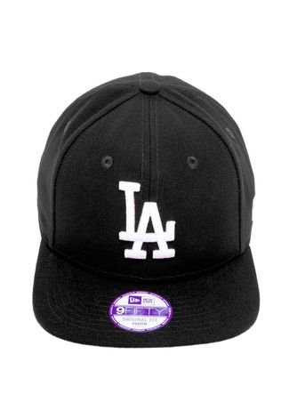 Boné New Era Snapback Los Angeles Dodgers Preto