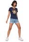 Blusa Cativa Marvel Protector Of The Shies Azul-marinho - Marca Cativa Marvel