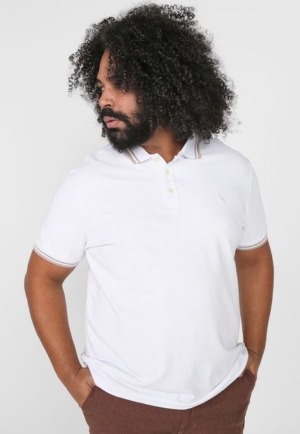 Camisa Polo Reserva Reta Friso Branca - Marca Reserva