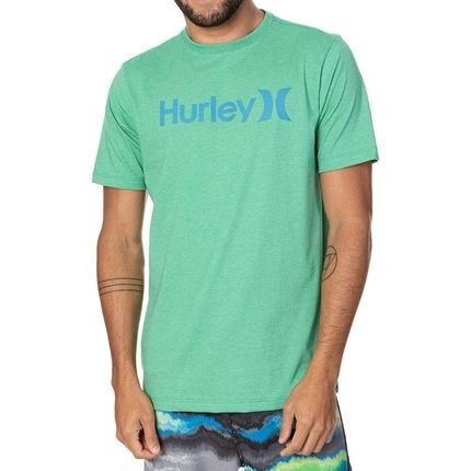 Camiseta Hurley OO Outline Masculina Menta Mescla - Marca Hurley