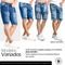 Bermuda Jeans Masculina Destroyed Rasgada Azul Escuro - Marca CAMISETERIA TATTOOS
