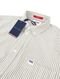 Camisa Tommy Jeans Masculina Striped Linen Blend Pocket Off-White Cinza - Marca Tommy Jeans