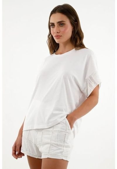 Camiseta blanca oversize deals