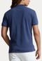 Camisa Polo Polo Ralph Lauren Slim Logo Bordado Azul - Marca Polo Ralph Lauren