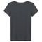 Camiseta Viscose Stretch Feminina Gola V Cinza - Marca Basicamente.